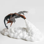LED Dragon Night Light Rechargeable 3D Printed Flame Effect Lamp