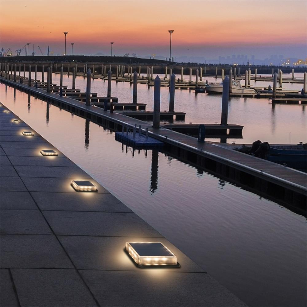 Ground Spotlights Solar Powered Waterproof Aluminum LED