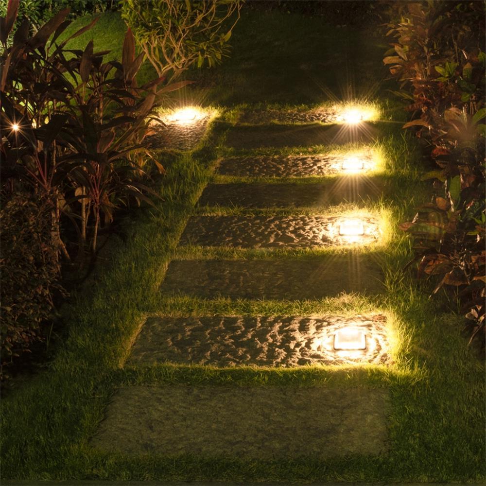Ground Spotlights Solar Powered Waterproof Aluminum LED