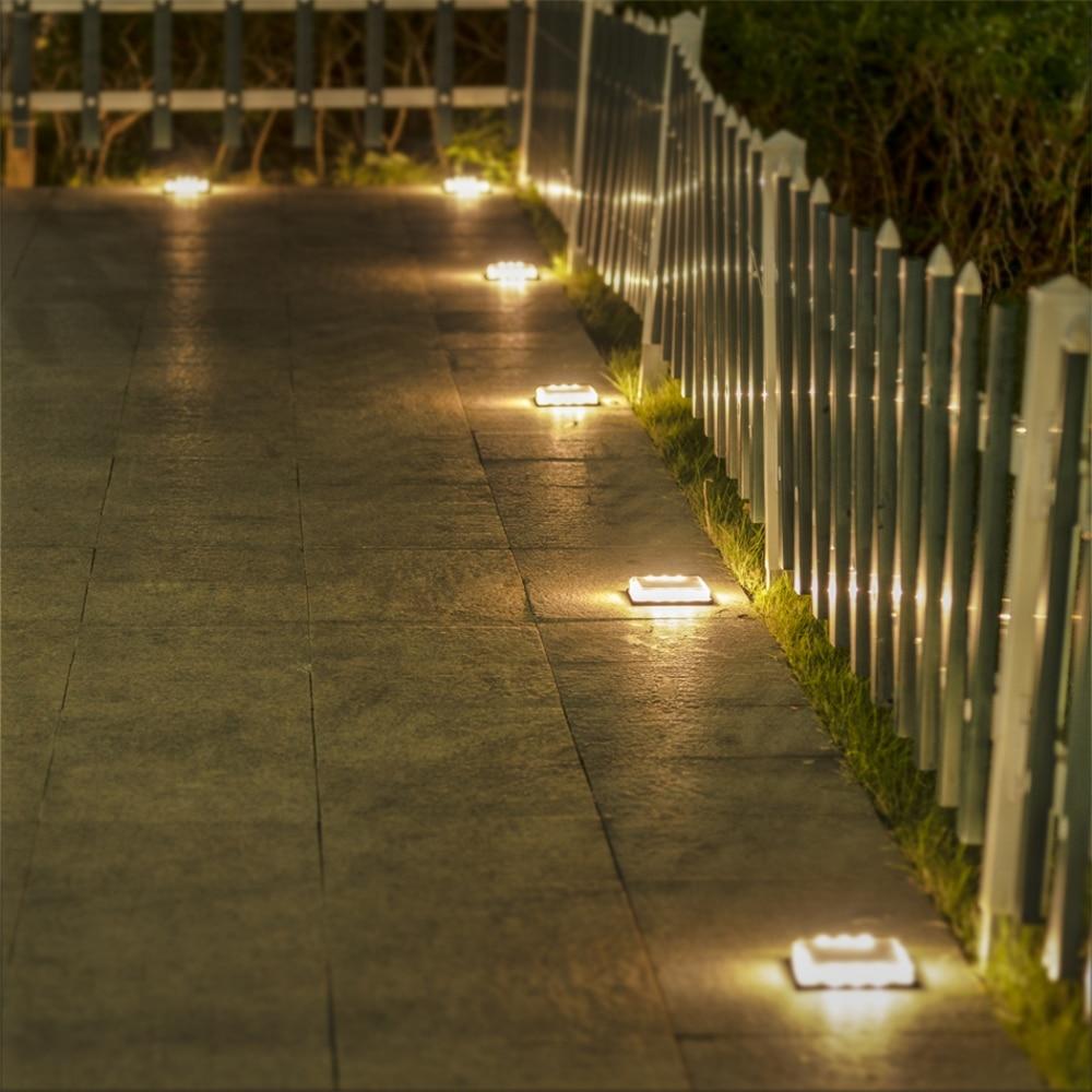 Ground Spotlights Solar Powered Waterproof Aluminum LED