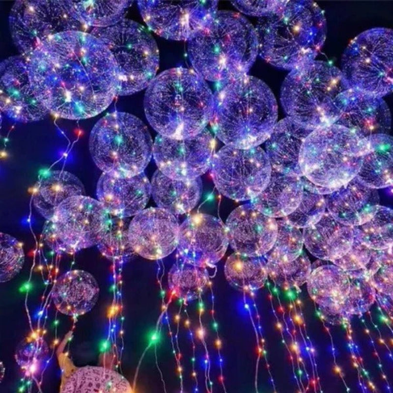 LED Party Balloon Latex Battery Powered Changeable Light Modes Indoor Decor