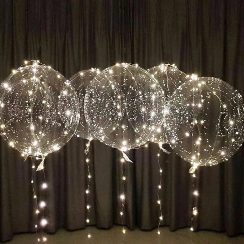 LED Party Balloon Latex Battery Powered Changeable Light Modes Indoor Decor