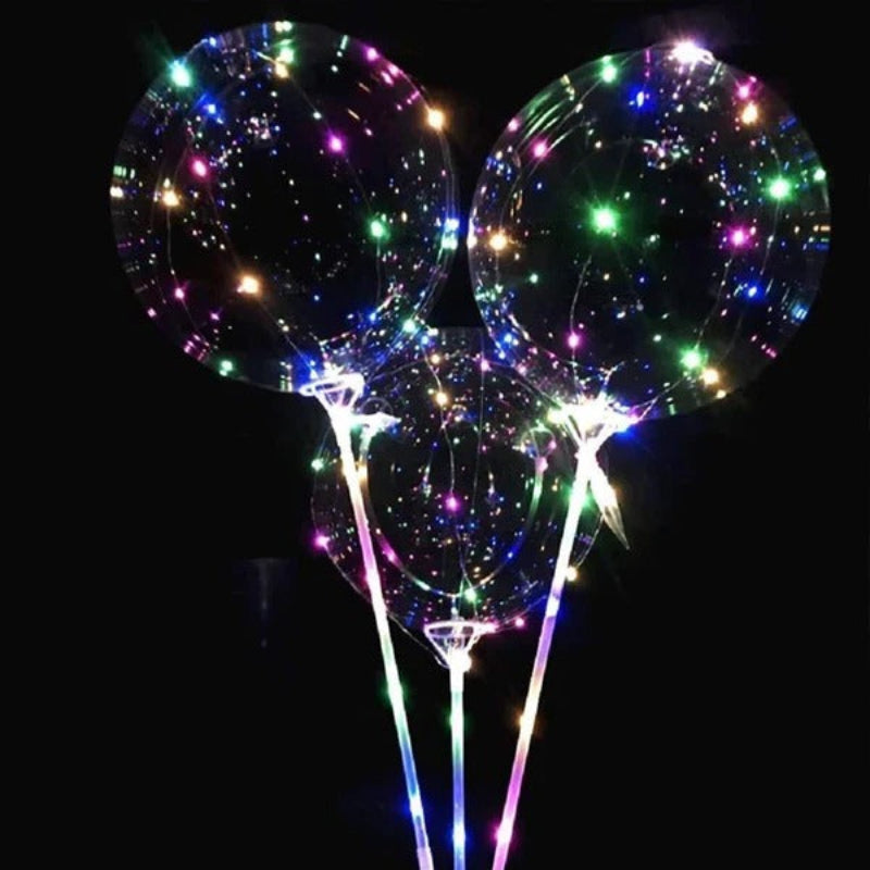 LED Party Balloon Latex Battery Powered Changeable Light Modes Indoor Decor