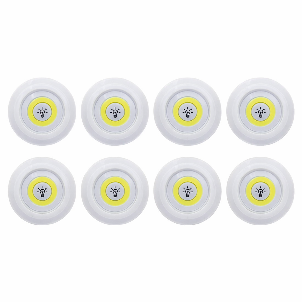 LED Light Battery Operated Remote Control Adjustable Brightness Self Adhesive