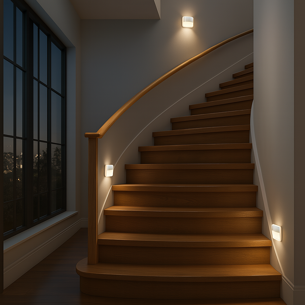 LED Motion Sensor Night Light Battery Powered ABS