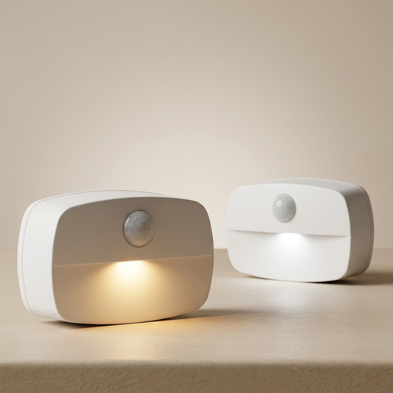 LED Motion Sensor Night Light Battery Powered ABS