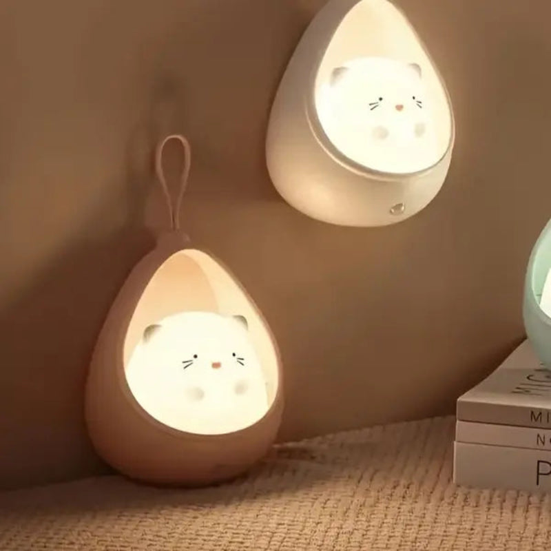 LED Night Light Silicone USB Rechargeable Motion Sensor Warm White