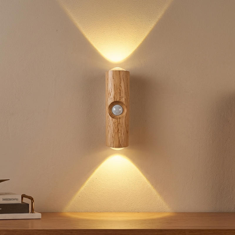 LED Night Light Cat Eye Design Motion Sensor USB Rechargeable