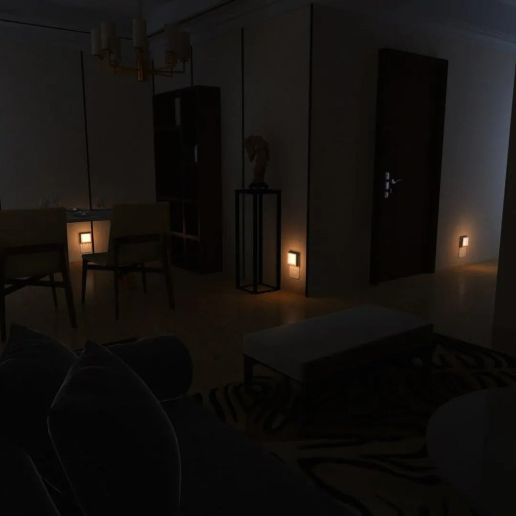 LED Night Light, Dusk-to-Dawn Sensor, Stepless Dimming, 0.5W Power