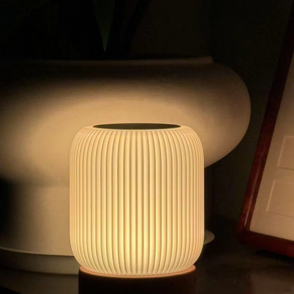 LED Night Light, Touch Control Operation, Battery Powered, Round Design