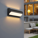 LED Outdoor Wall Light Black, Weatherproof, Energy Efficient Sconce