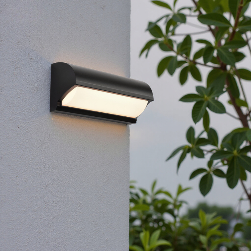 LED Outdoor Wall Light Black, Weatherproof, Energy Efficient Sconce