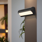 LED Outdoor Wall Light Black, Weatherproof, Energy Efficient Sconce