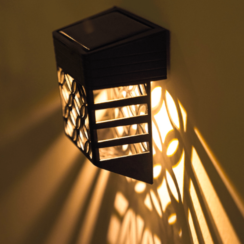 LED Outdoor Wall Light Plastic Battery Powered Wall Mounted