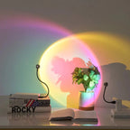 LED Light Projector, 12 cm Height, 7 Color Modes, USB Powered