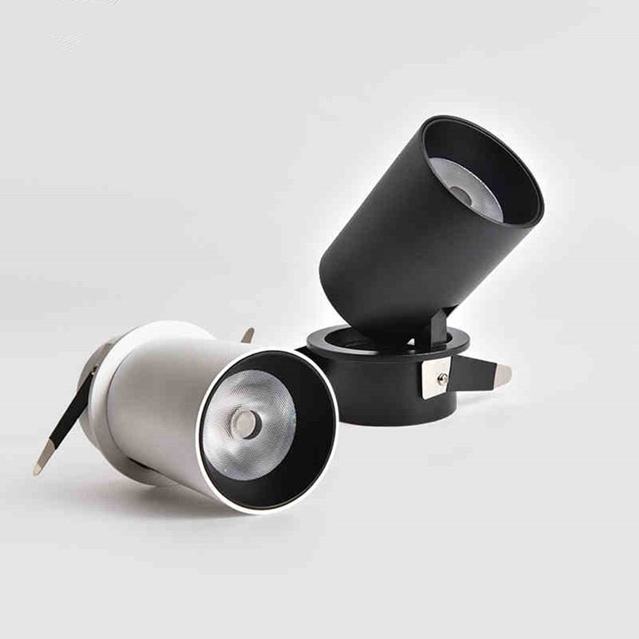 Recessed LED Downlight 10W 12W Adjustable Angle 110V 220V Ceiling Light