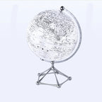 LED Rotating World Globe Lamp with Rotating Display and Warm LED Light
