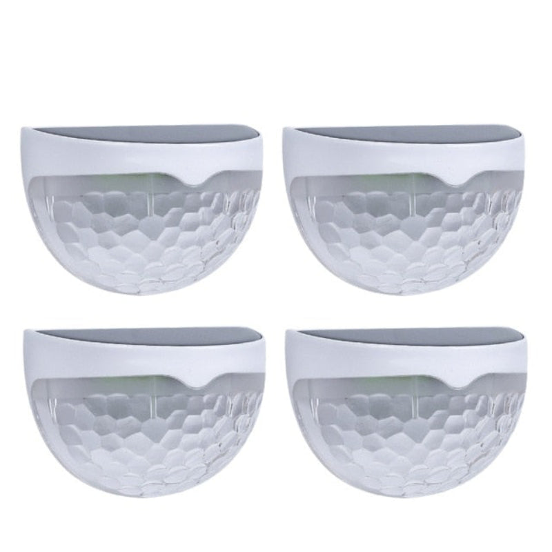 Solar Outdoor LED Light Aluminum Acrylic Wall Mount Integrated LED