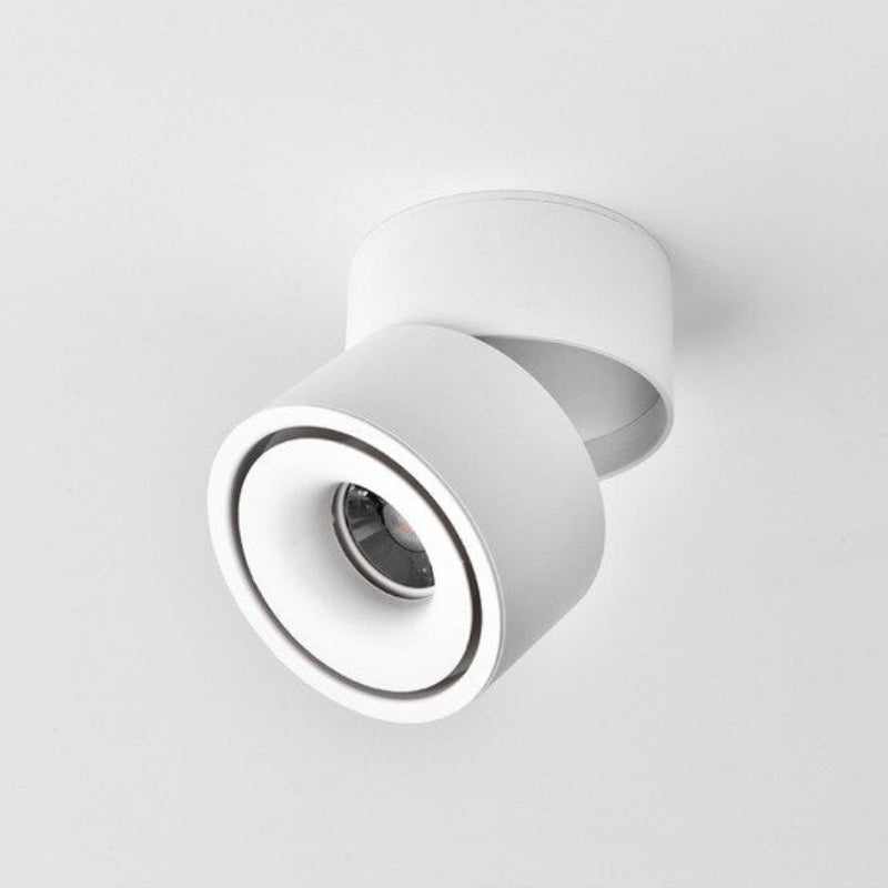 LED Spotlight Dimmable Adjustable Angle Surface Mounted Black White
