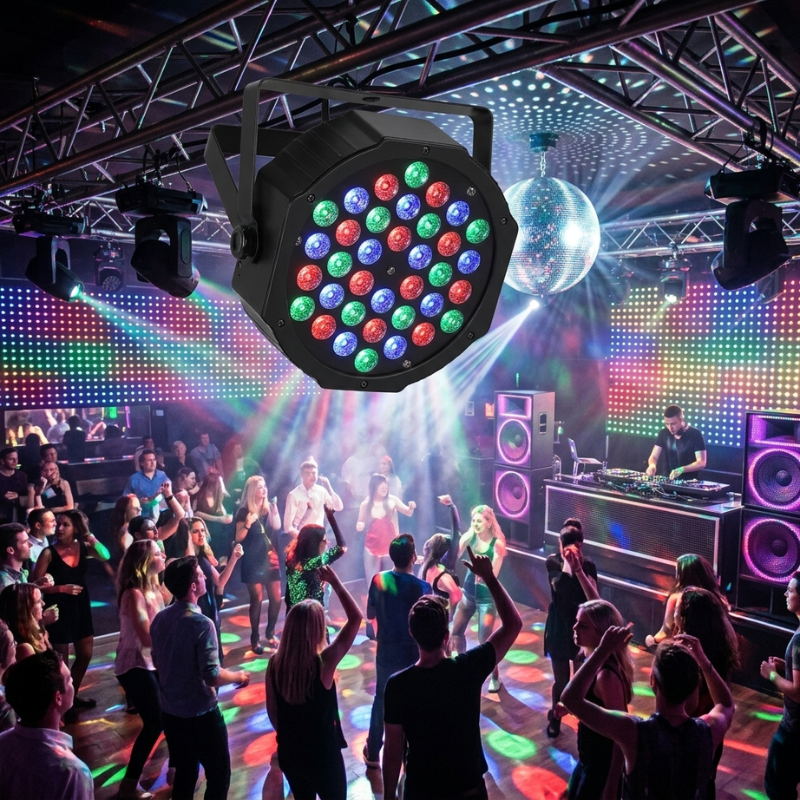 LED Stage Light 36W RGB DMX Sound Activated Dynamic Effects