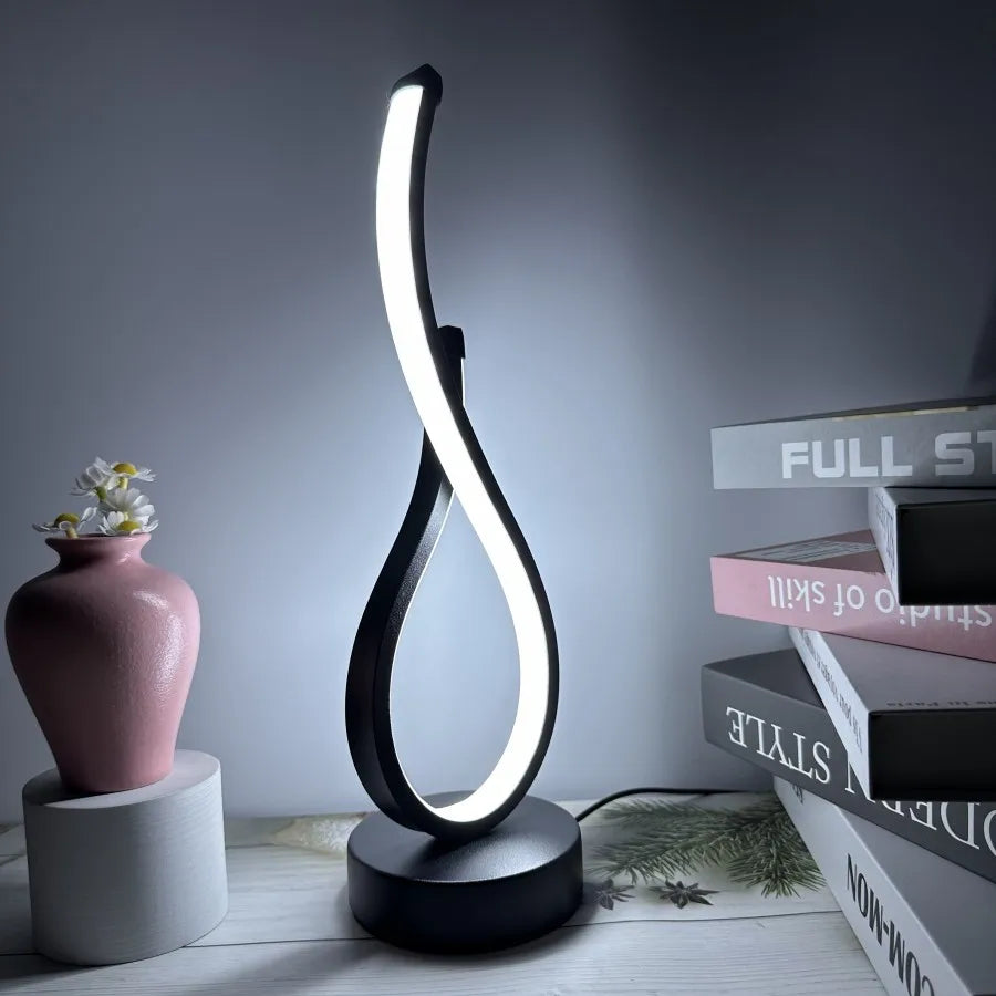 LED Table Lamp Dimmable Rechargeable Three Color Light