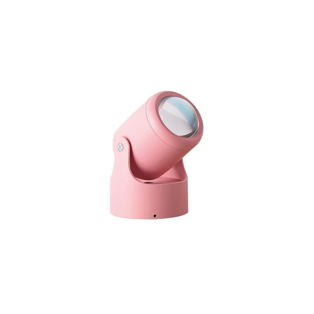LED Table Lamp Sunset Projection Aluminum Glass USB Powered Indoor Light