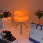 LED Tripod Table Lamp, Glass Shade, Iron Base