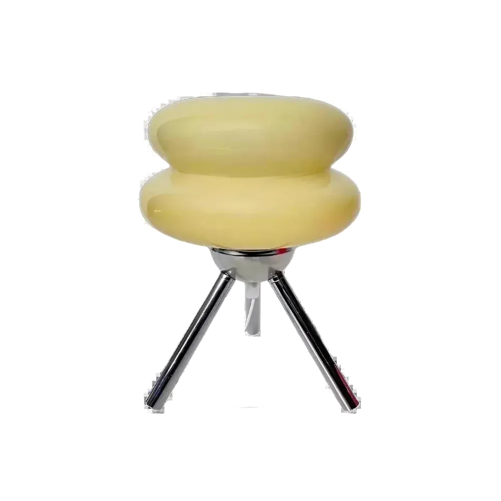 LED Tripod Table Lamp, Glass Shade, Iron Base