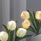 Night Light LED Tulip Design Battery Operated Ceramic Vase