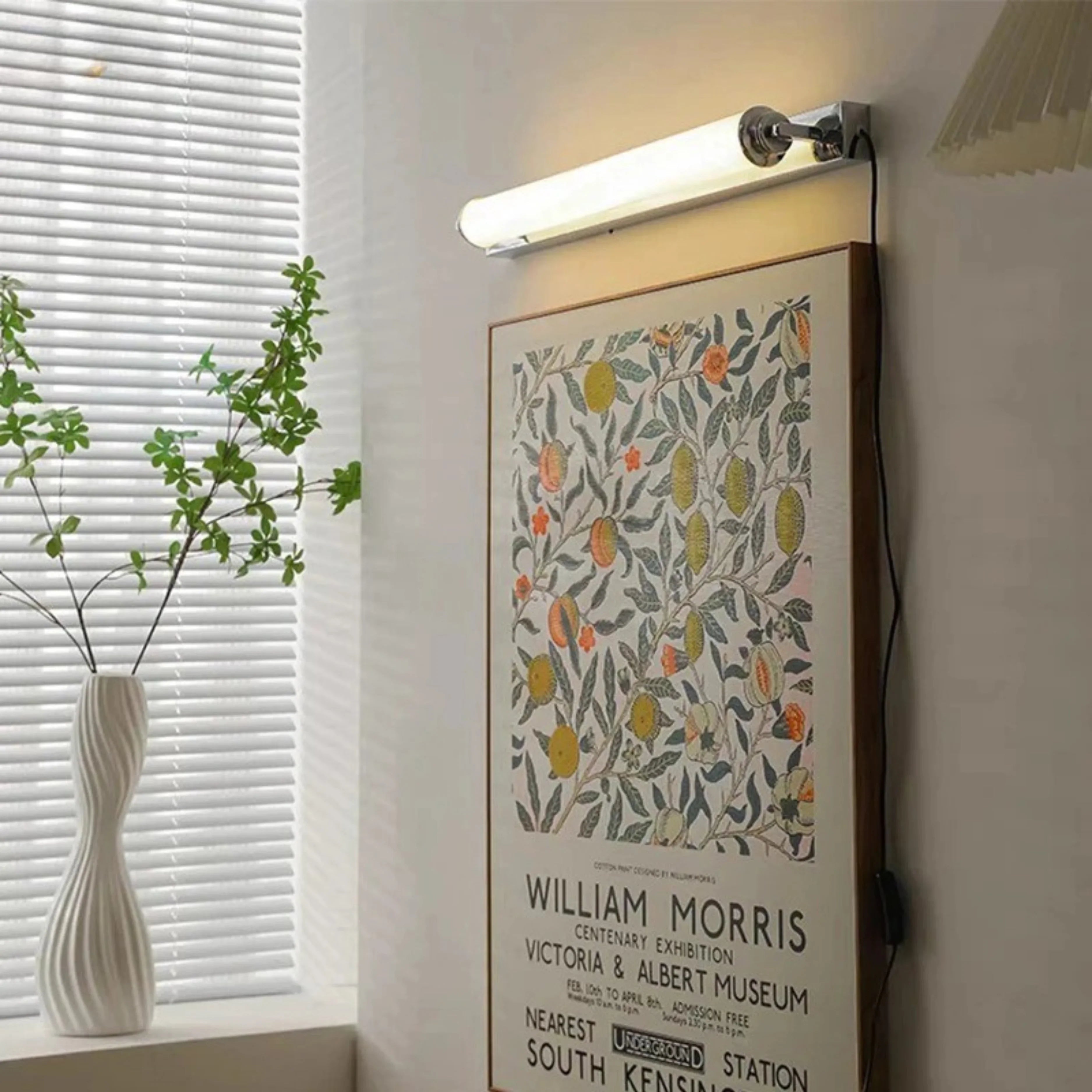 LED Vanity Wall Light, Wall Mounted, Hardwired or Plug In, Downward Lighting
