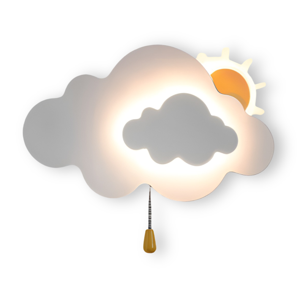 Cloud Wall Lamp, Built In LED Light, Wall Mounted, Three Light Colors
