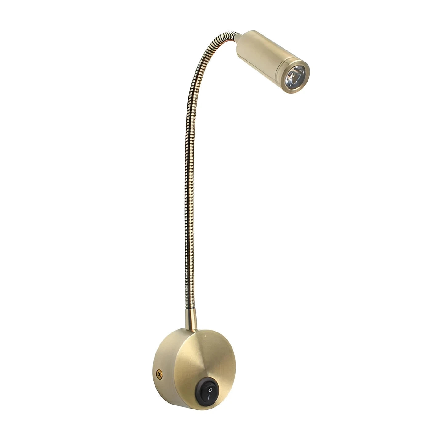 Gooseneck Wall Reading Light, 3W LED, Aluminum Body, 110–240V