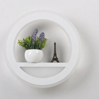 LED Wall Light Dimmable Remote Control Metal Acrylic Fixture