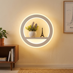 LED Wall Light Dimmable Remote Control Metal Acrylic Fixture