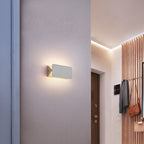 Indoor Wall Lamp LED Rotatable Metal Acrylic Wall Light Warm and Cool Light