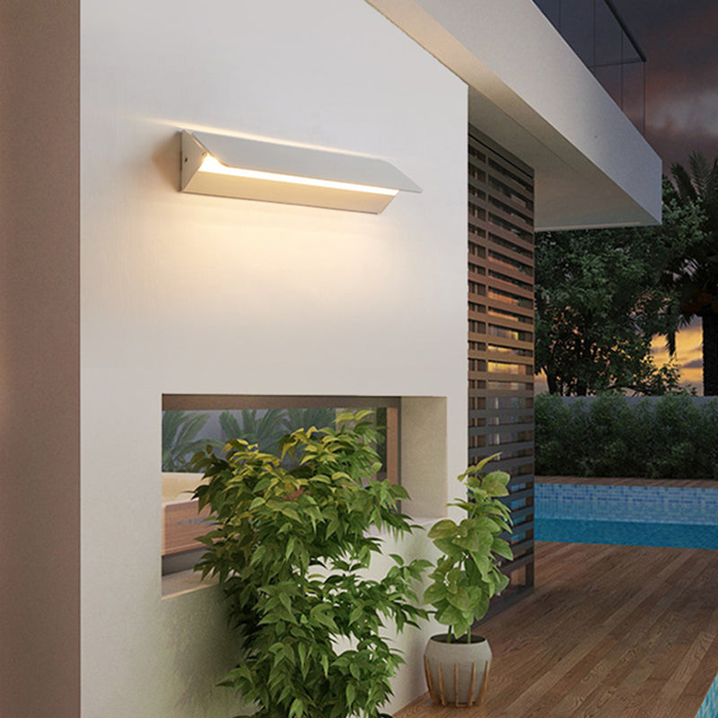 Indoor Wall Lamp LED Rotatable Metal Acrylic Wall Light Warm and Cool Light