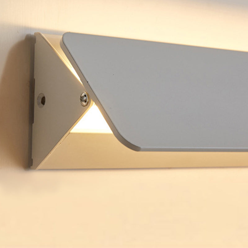 Indoor Wall Lamp LED Rotatable Metal Acrylic Wall Light Warm and Cool Light