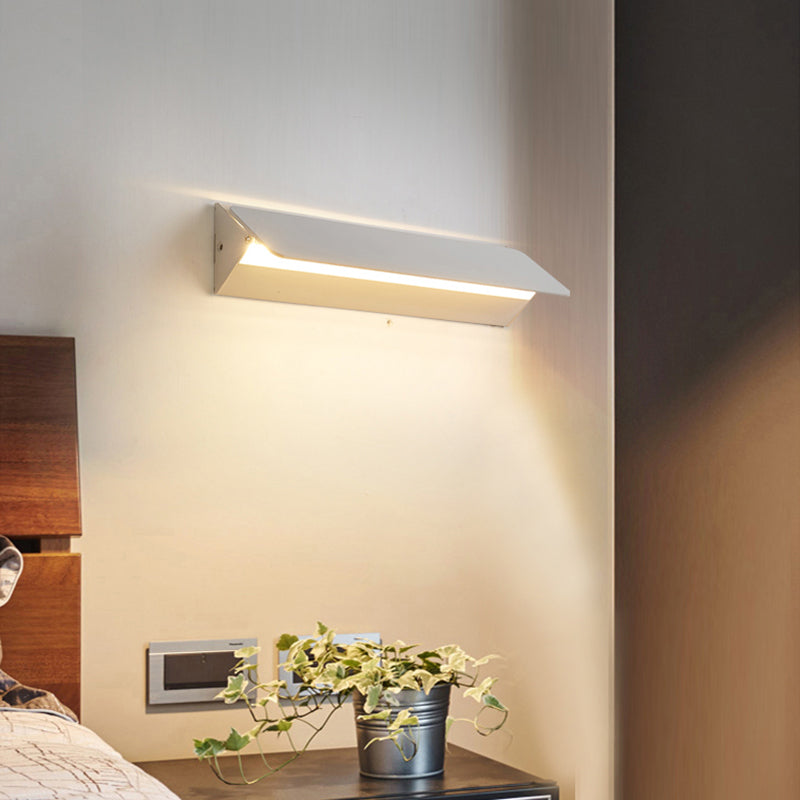 Indoor Wall Lamp LED Rotatable Metal Acrylic Wall Light Warm and Cool Light