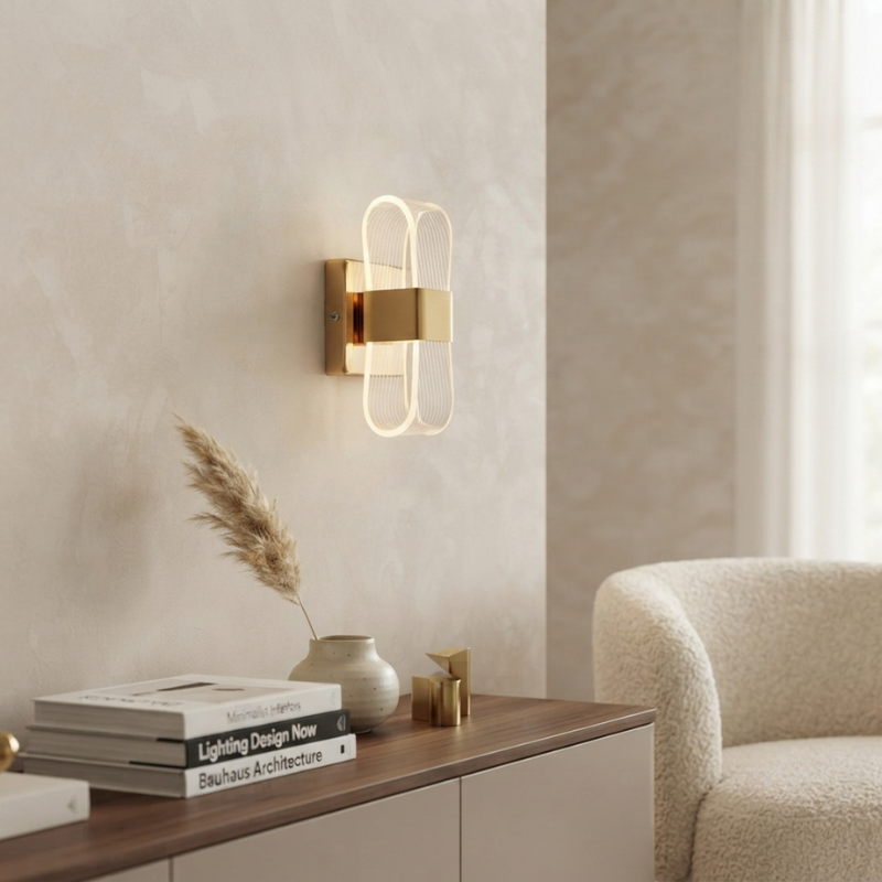 LED Wall Sconce Warm Ambient Lighting for Modern Decor