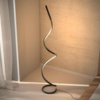 Wynd LED Floor Lamp | Twisted Minimalist Design, Dimming Function