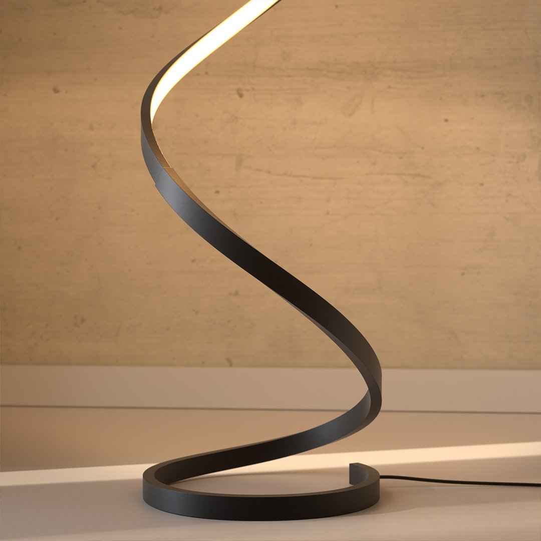 Wynd LED Floor Lamp | Twisted Minimalist Design, Dimming Function