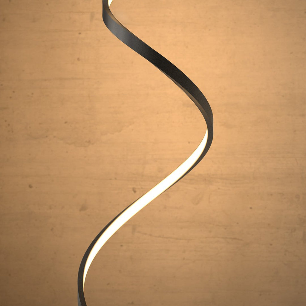 Wynd LED Floor Lamp | Twisted Minimalist Design, Dimming Function
