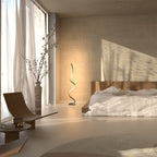 Wynd LED Floor Lamp | Twisted Minimalist Design, Dimming Function