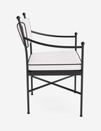 Leni Outdoor Dining Chair | Custom Cushions for Comfort