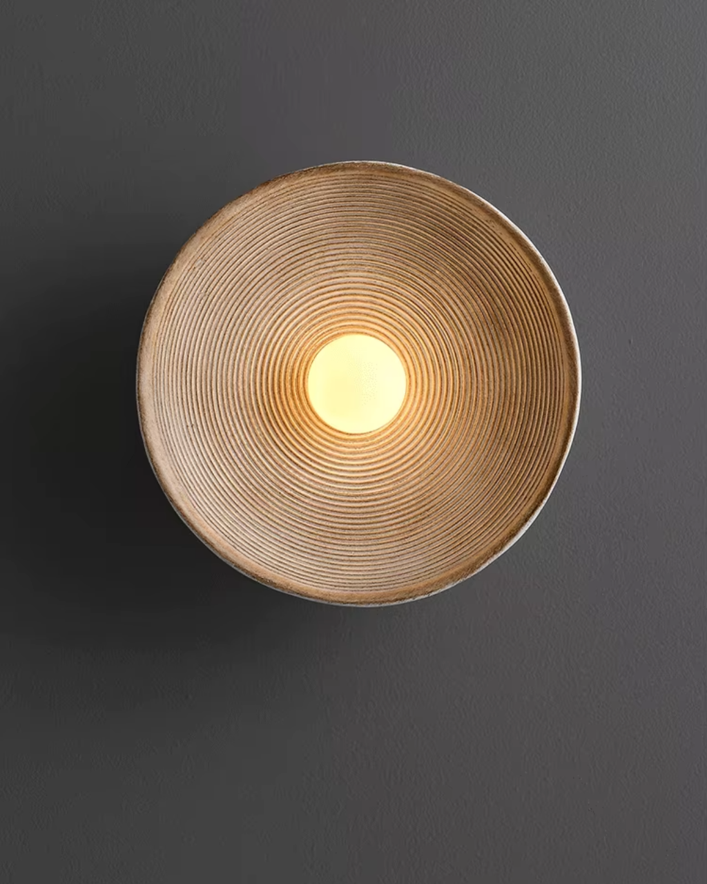 Minimalist Glass Round Wall Sconce 1-Light