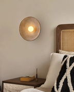 Minimalist Glass Round Wall Sconce 1-Light