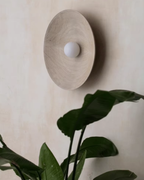 Minimalist Glass Round Wall Sconce 1-Light