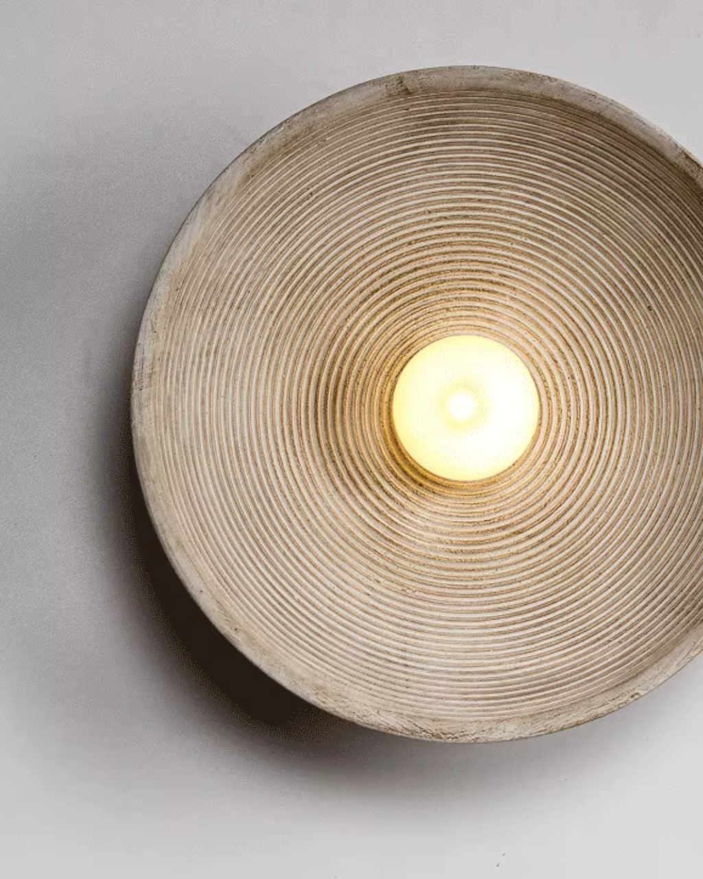 Minimalist Glass Round Wall Sconce 1-Light