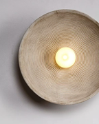 Minimalist Glass Round Wall Sconce 1-Light