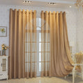 LabyrinthEleganz: Curtains embroidered in a geometric pattern – translucent & decorative for living rooms & bedrooms